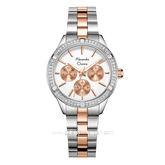 Alexandre Christie AC 2A67 BF Silver Combinasi Rosegold Stainless Steel